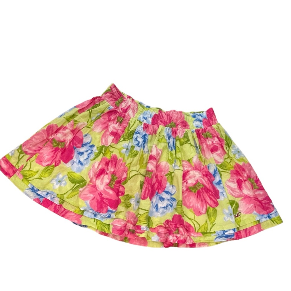 Hollister 100%‎ cotton mini floral skirt Medium